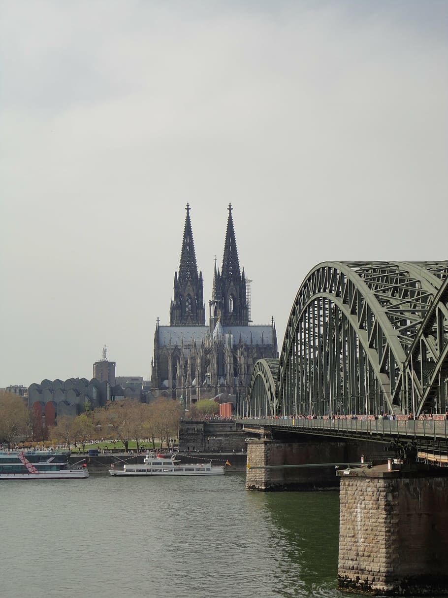 cologne, dom, building, germany, bridge, built structure, architecture HD wallpaper