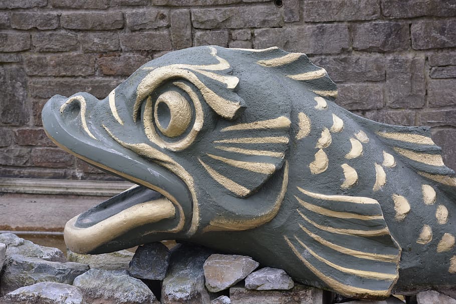 fish, sculpture, oostende, art and craft, creativity, no people HD wallpaper