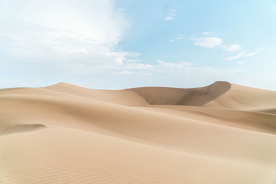 landscape photography of desert, landscape photography of desert sand dune during daytime