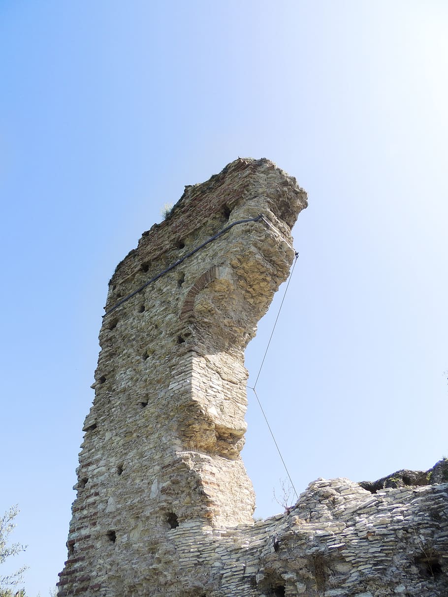 Ruin, Wall, Rock, Lapsed, arch, sky, rock - object, history HD wallpaper