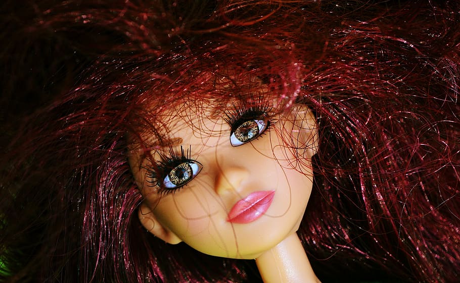 doll, pretty, face, eyes, beauty, hair, girl, play, children toys HD wallpaper