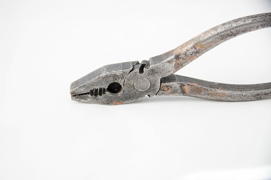 Pliers, Tools, Metal, Build, Repair, power, iron, rust, old HD wallpaper