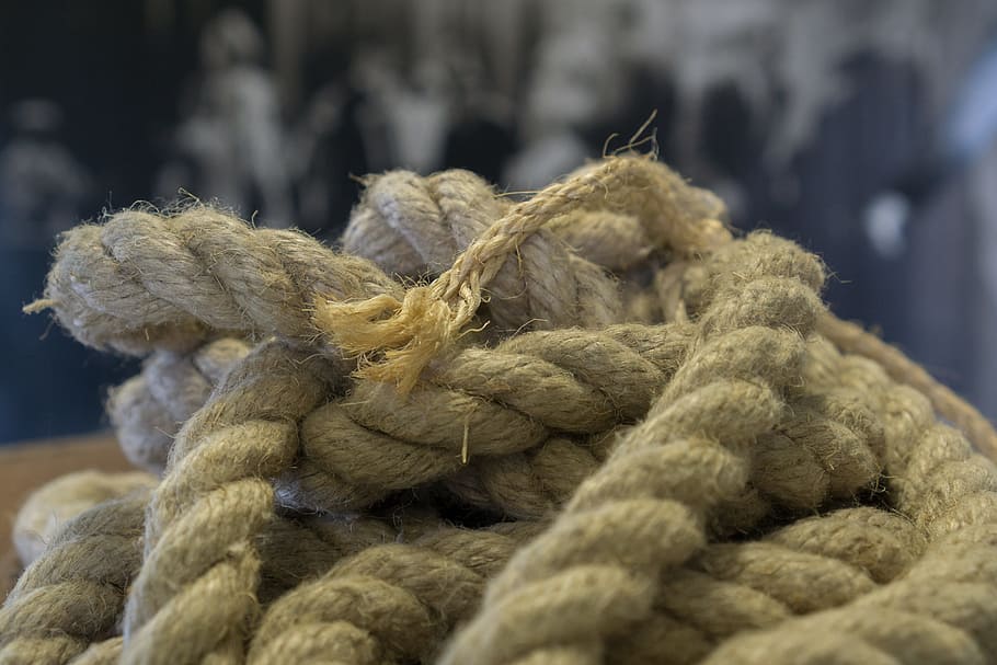 dew, knot, cord, thread, maritime, wool, textile, close-up HD wallpaper