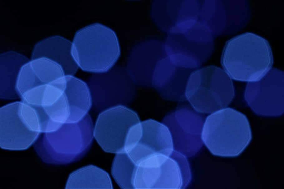 lights, defocused, stains, blue, glowing, circle, abstract HD wallpaper