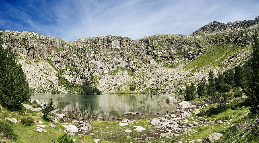 cirque, pyrenees, spain, nature, mountain, summer, landscape HD wallpaper