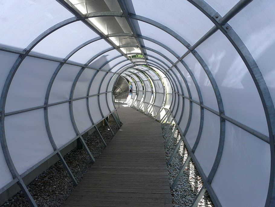 Mainau, Construction, Passage, Tunnel, indoors, day, no people HD wallpaper