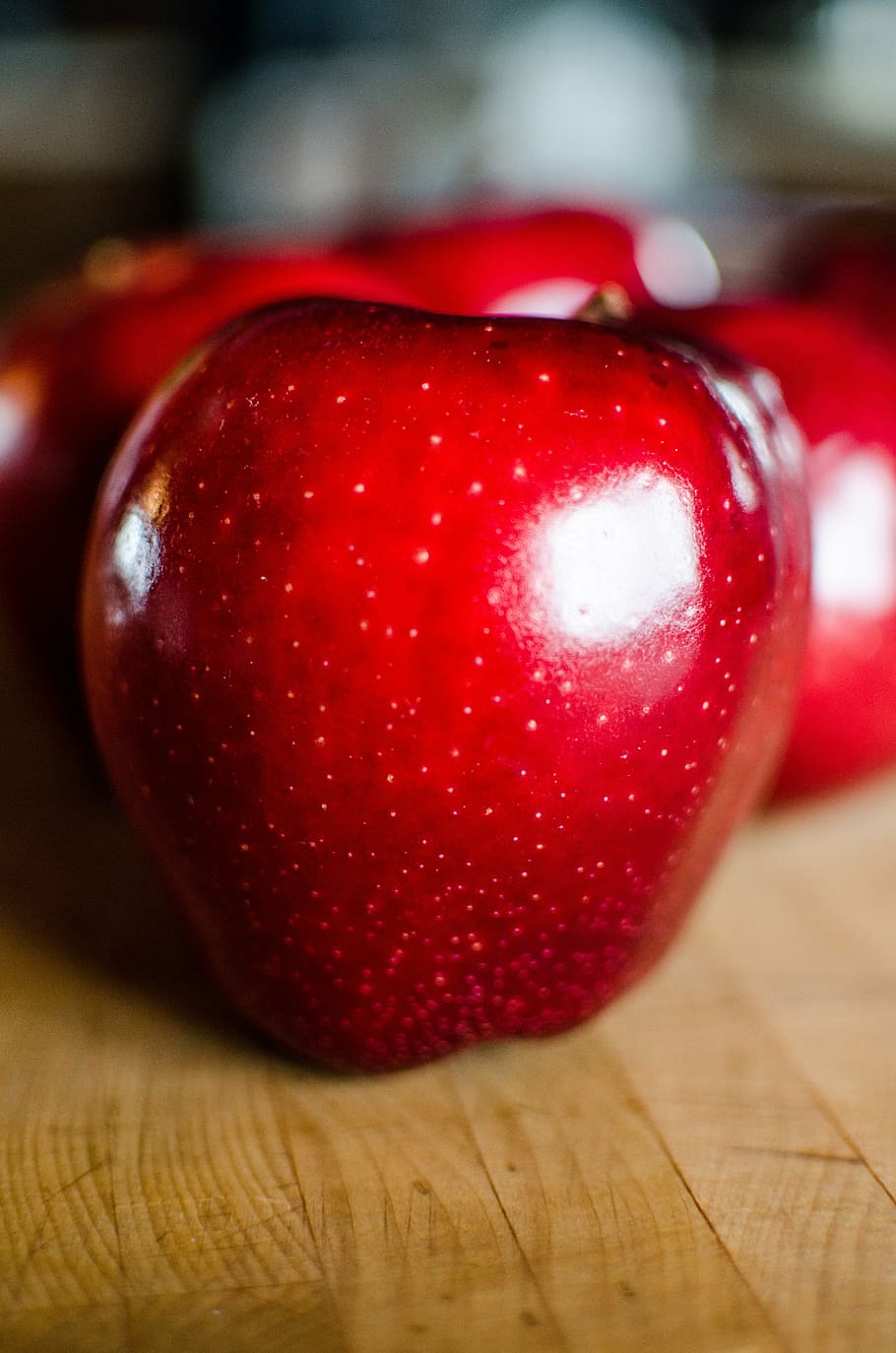 apples, fruit, red apple, cutting board, bowl, single, food HD wallpaper