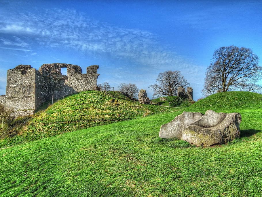 Kendal, Ruine, Castle, history, old, old ruin, ancient, built structure HD wallpaper