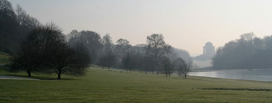 fog, nature, panoramic, mist, landscape, horizontal plane, panorama HD wallpaper