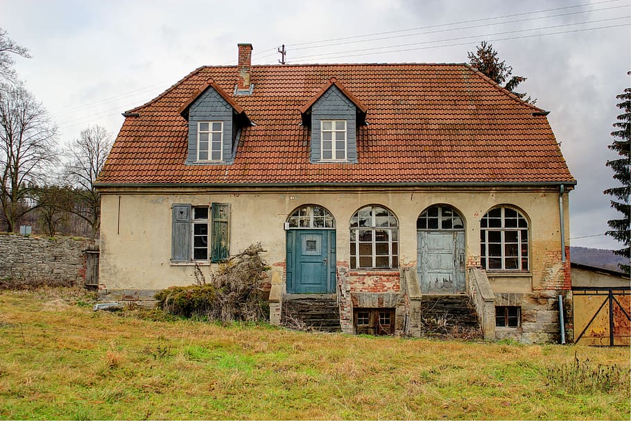 Old, Home, Lapsed, Brick, Run Down, old building, house, building exterior HD wallpaper