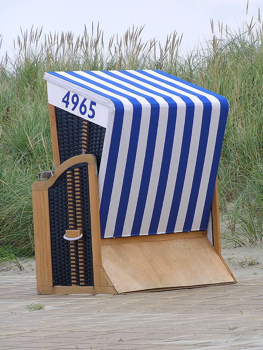 beach chair, north sea, clubs, holiday, coast, recovery, leisure