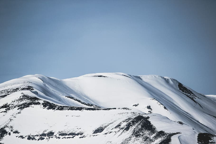 snow mountain during daytime, snow capped mountain, hill, winter HD wallpaper