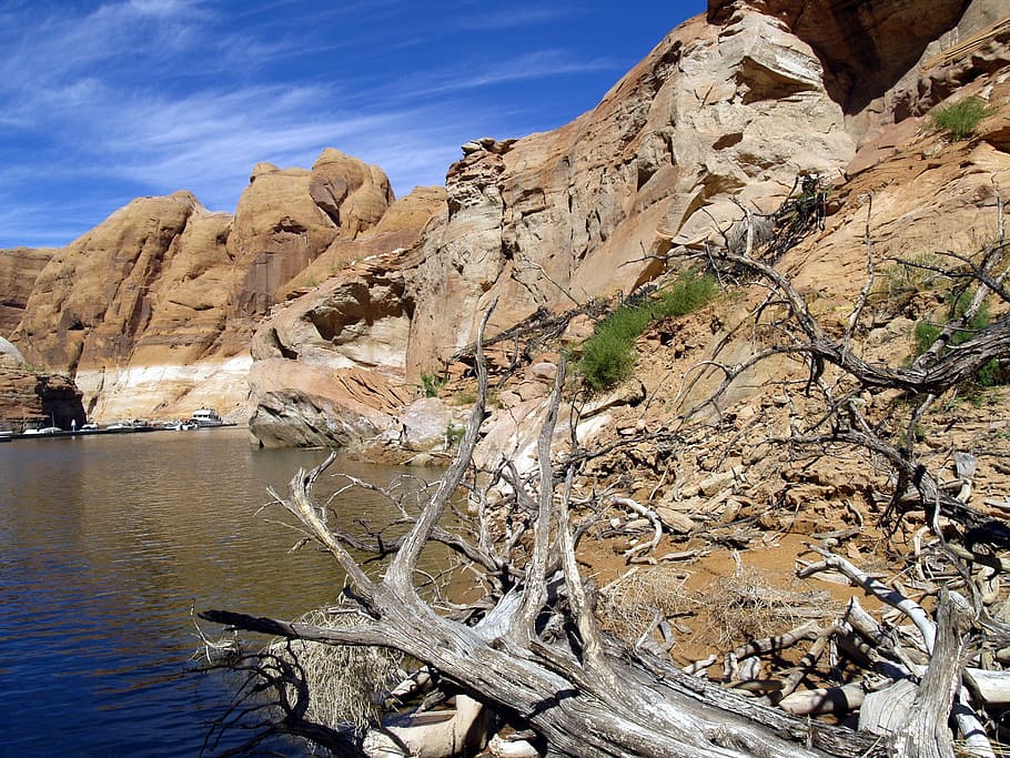 High, Rock, Rainbow Bridge, near, lake powell, arizona, usa HD wallpaper