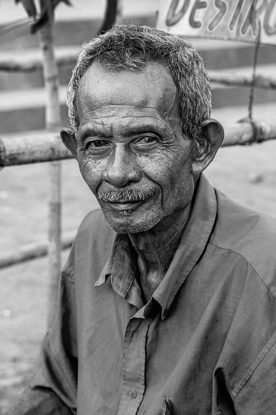 portrait, old, elder, wrinkles, face, people, seller, males HD wallpaper