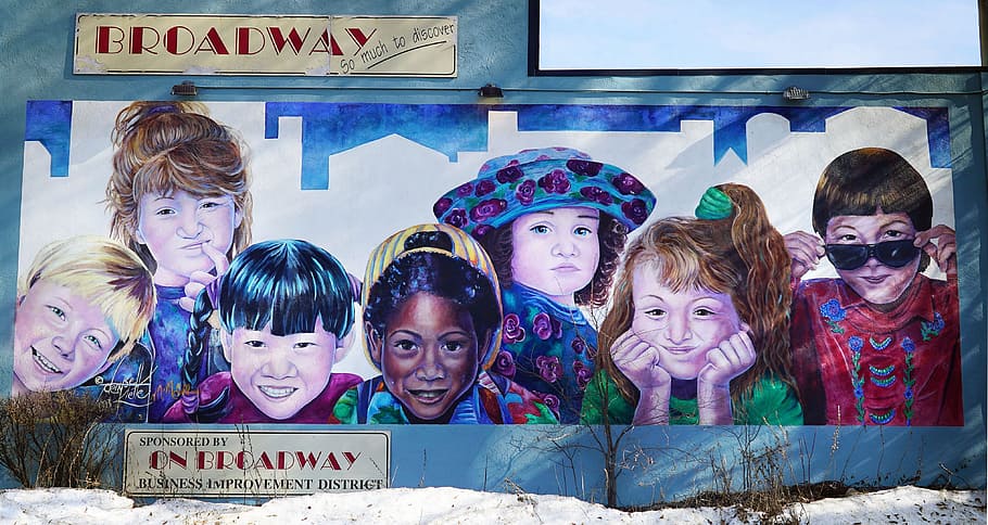 Broadway One Road Way wall art, colors, saskatoon, mural, saskatoon broadway HD wallpaper