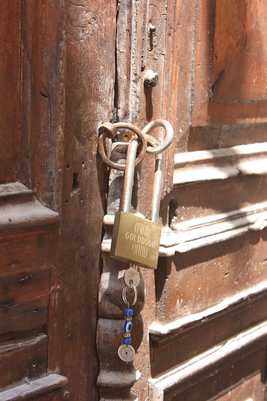 lock, greece, chain, door, authentic, metal, safety, padlock HD wallpaper