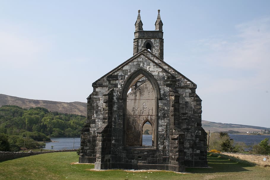 old church, donegal, i, ireland, dunlewey, irish, architecture