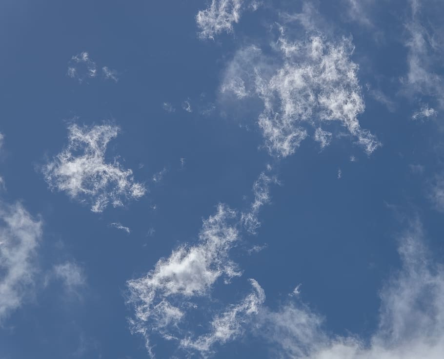 clouds, white, blue, fluffy, delicate, pattern, sky, cloud - sky HD wallpaper