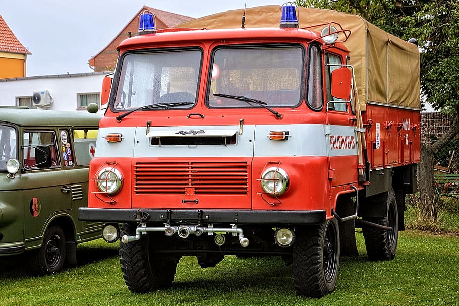 Firefighter, Vehicle, Fire, Old, Oldtimer, firefighter vehicle HD wallpaper