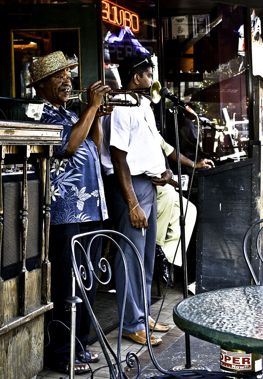 HD wallpaper: street, performance, trumpet, people, urban, performer ...