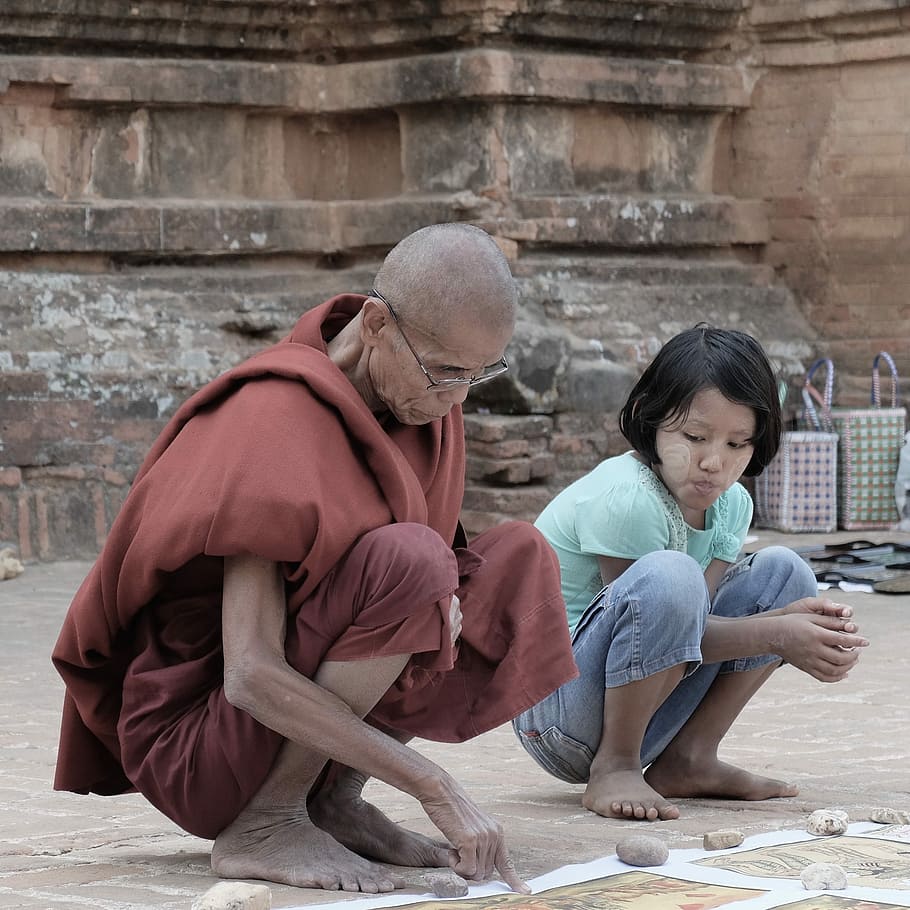 Teaching, Observation, Ancestors, Monk, love, buddha, peace HD wallpaper