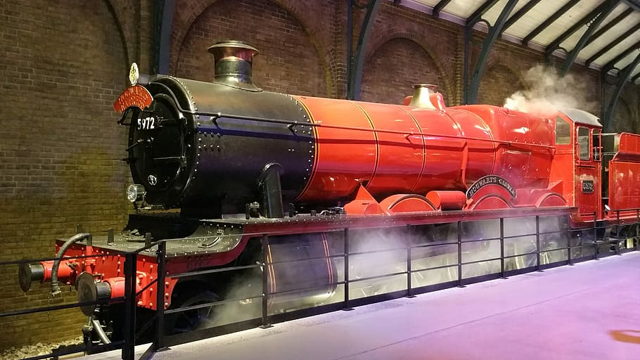 selective focus photography of locomotive train, Harry Potter, HD wallpaper