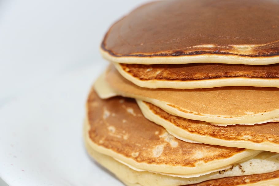piles of pancake, crepes, eat, food, food and drink, bread, stack, HD wallpaper
