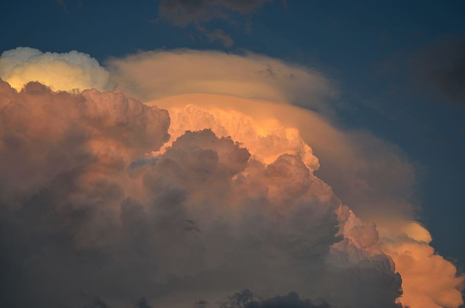 Clouds, Atmosphere, Cumulus, Sky, weather, meteorology, climate HD wallpaper