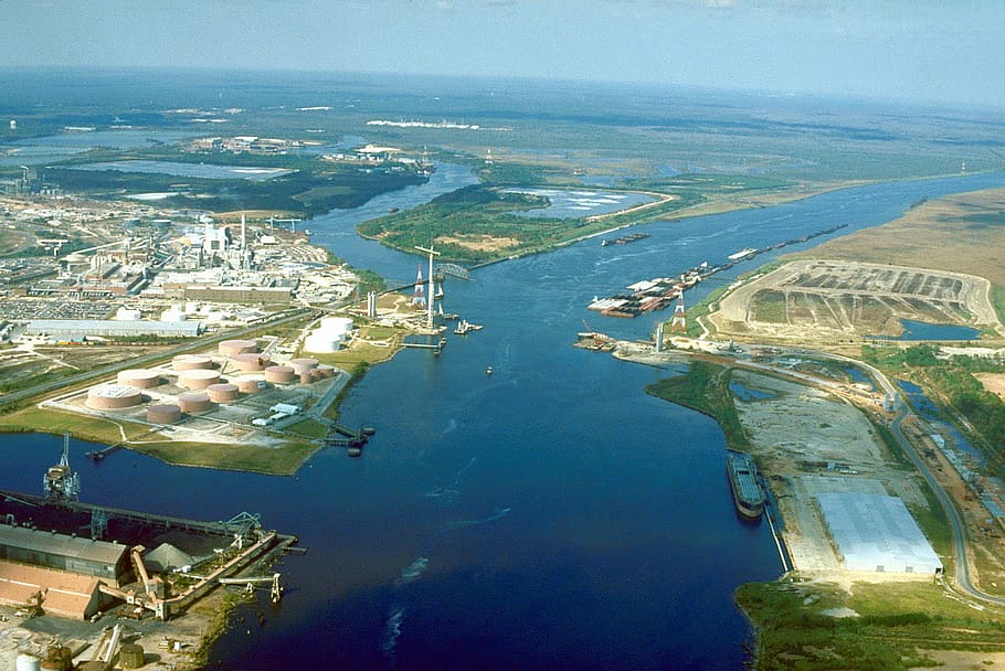Port of Mobile at Chickasaw Creek in Mobile, Alabama, photos