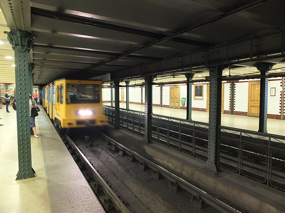 metro, metro station, budapest, rail transportation, mode of transportation HD wallpaper