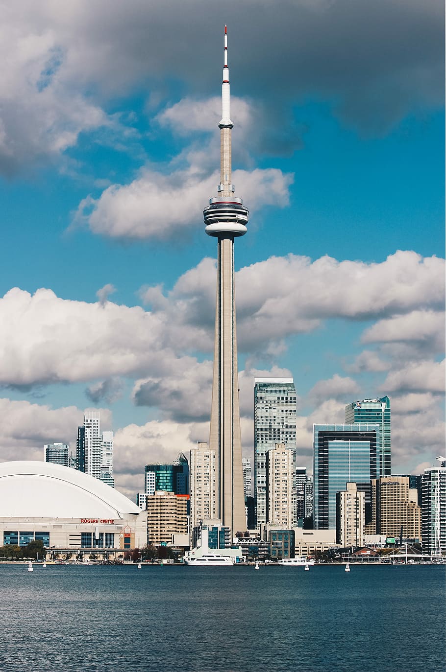 photography of CN Tower, Canada, city buildings near body of water HD wallpaper