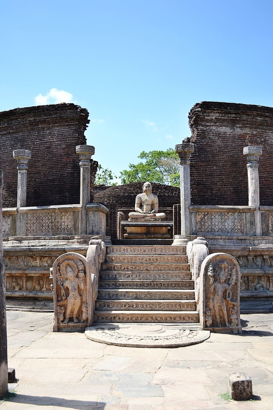 polonnaruwa, ancient ruins, historic, king, castle, buddhism, HD wallpaper