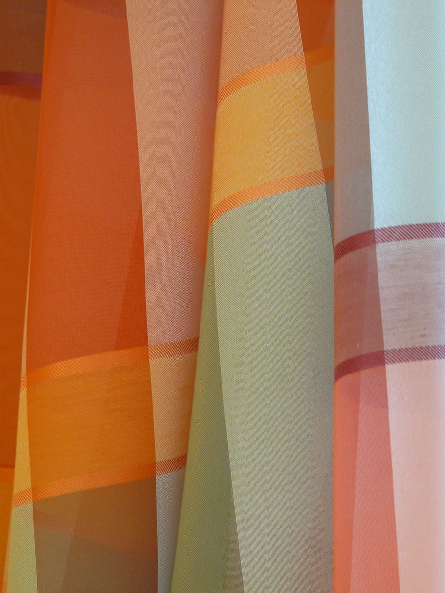 Curtain, Fabric, Tissue, multi colored, backgrounds, no people HD wallpaper