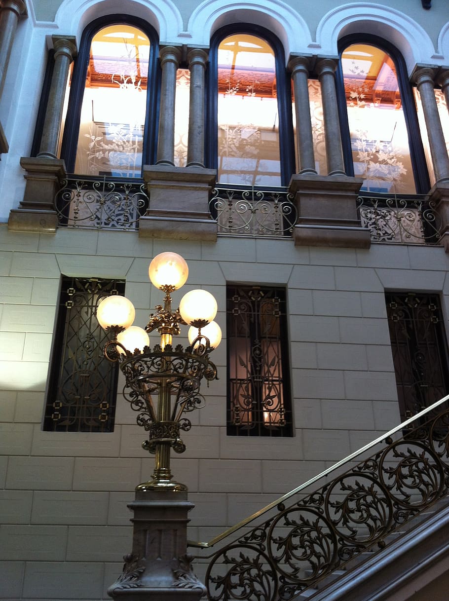 barcelona, facade, spain, lighting equipment, low angle view HD wallpaper