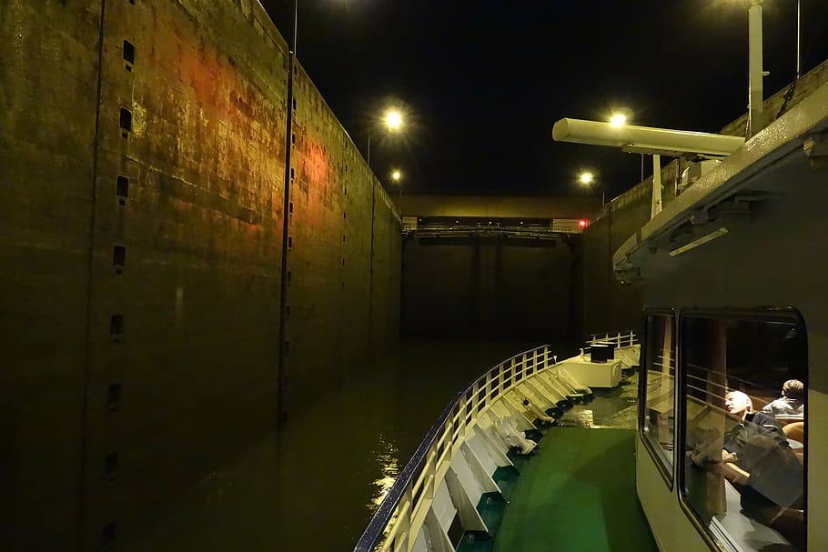 ms-moldavia, danube, lock, ottensheim, evening, passau-vienna HD wallpaper