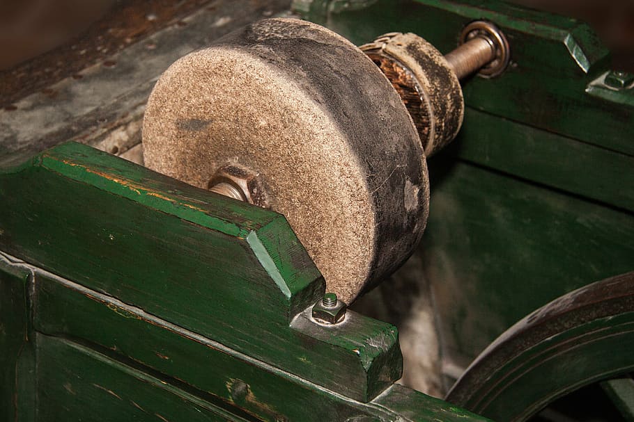 scissors grinder, grinder barrow, grinding stone, craft, service HD wallpaper