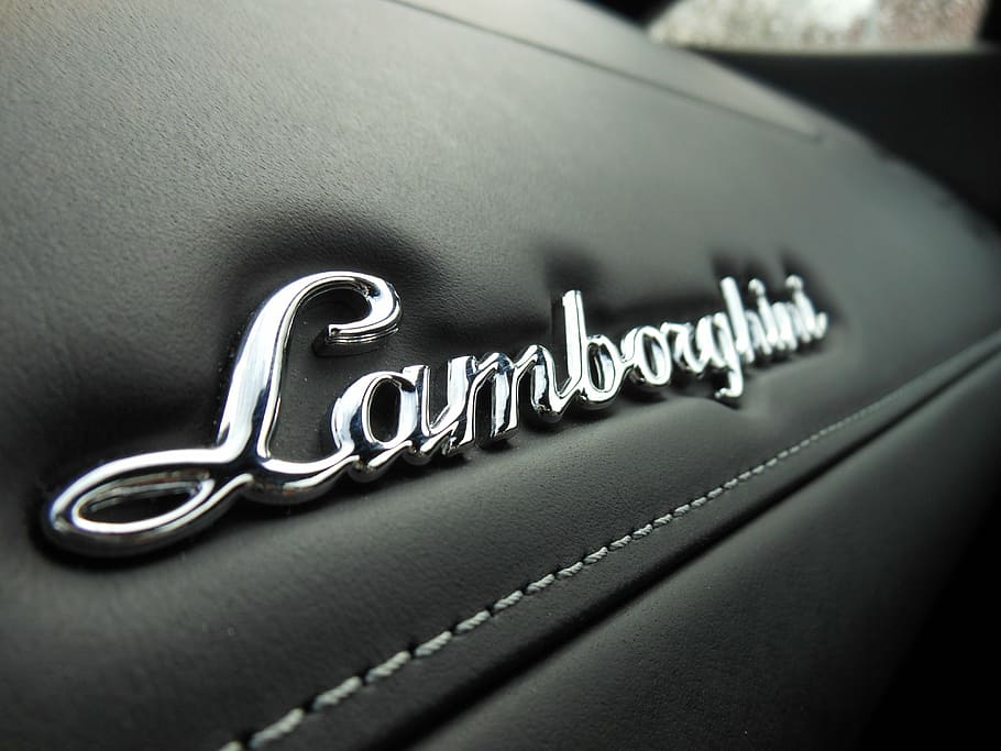 HD wallpaper: silver-colored Lamborghini emblem, lettering, dashboard,  luxury | Wallpaper Flare