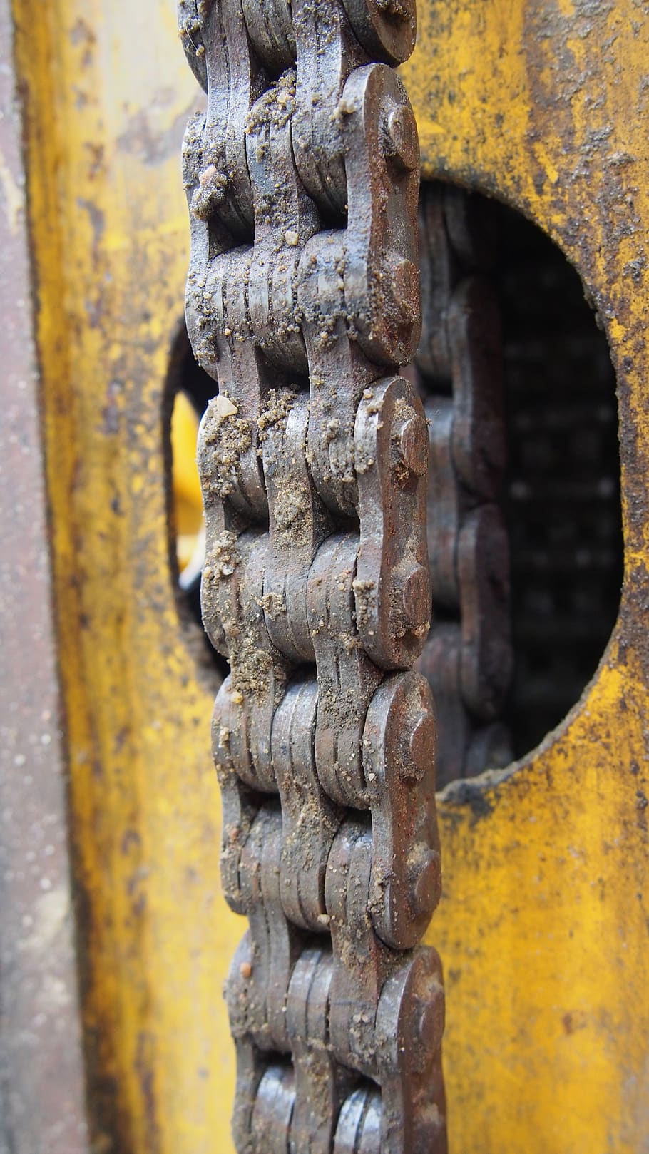 iron, rusty, old, steel, chain, the industry, metallic, close-up HD wallpaper