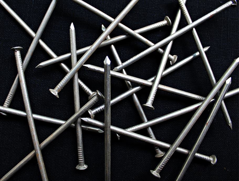nails, metal, fix, iron, pointed, full frame, indoors, studio shot HD wallpaper