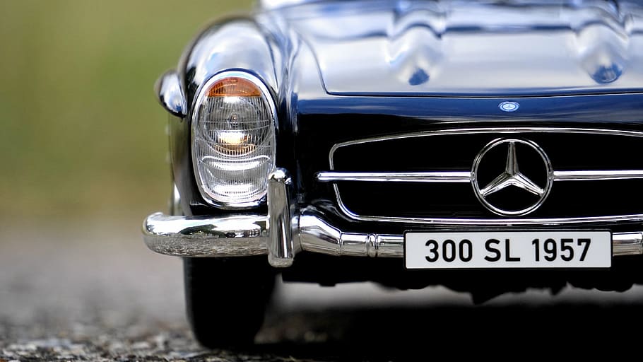 HD wallpaper: blue classic Mercedes-Benz car scale model, auto, motor, luxury - Wallpaper Flare