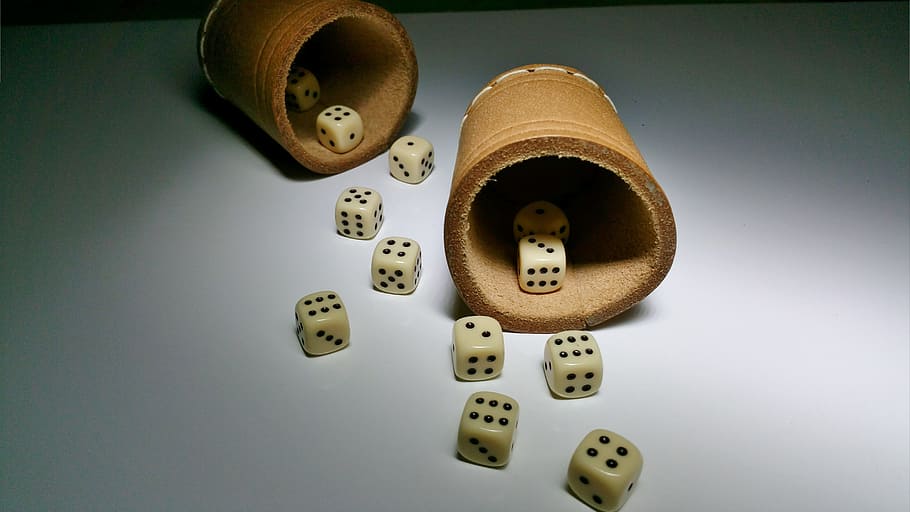 cube, shaker, luck, gambling, gesellschaftsspiel, indoors, no people HD wallpaper