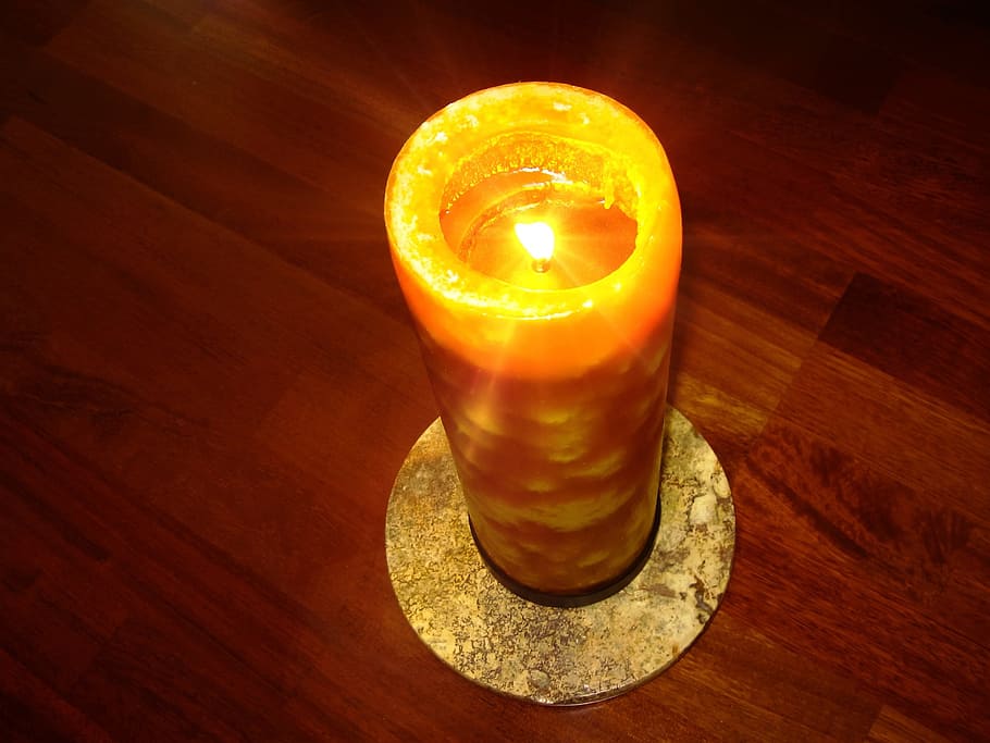Candle, Light, Floor, Fire, Flame, burning, candlelight, tranquil HD wallpaper