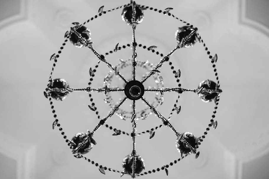 ceiling, lighting, chandelier, design, hanging, no people, indoors HD wallpaper