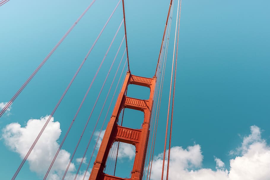 Golden Gate Bridge, San Francisco, California, Golden Gate Bridge during daytime HD wallpaper