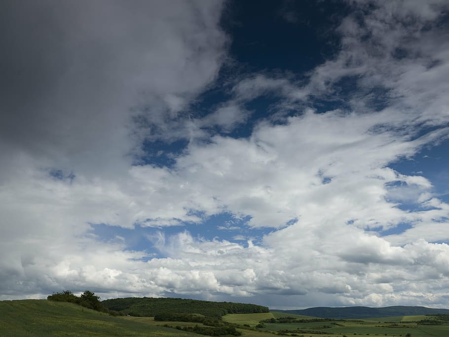 clouds, heaven, sunset, landscape, cloud - sky, scenics - nature HD wallpaper