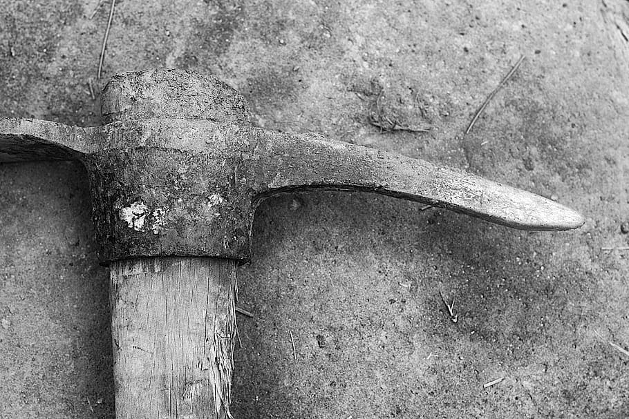 tool, pick, work, no people, day, close-up, old, wood - material HD wallpaper