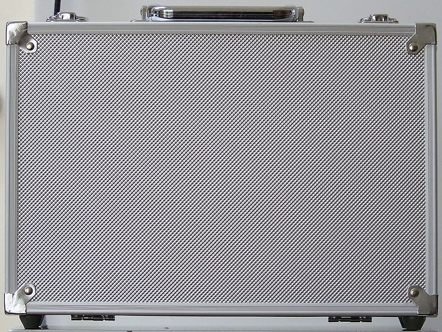 closed attache case, briefcase, suitcase, texture, background HD wallpaper