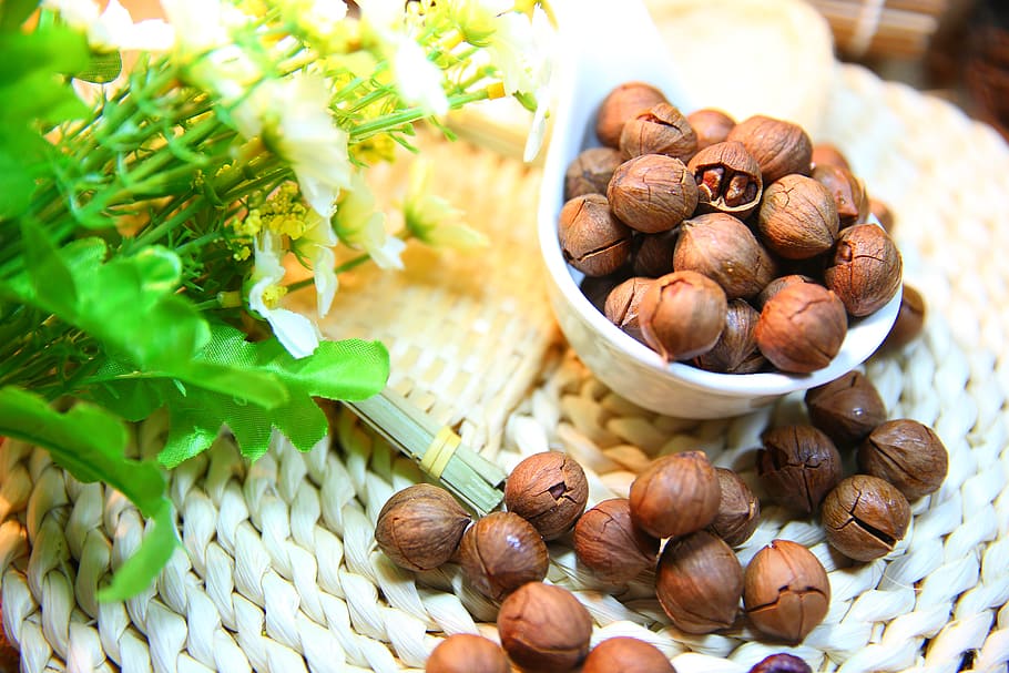 pecan, nut, protein, food and drink, freshness, large group of objects HD wallpaper