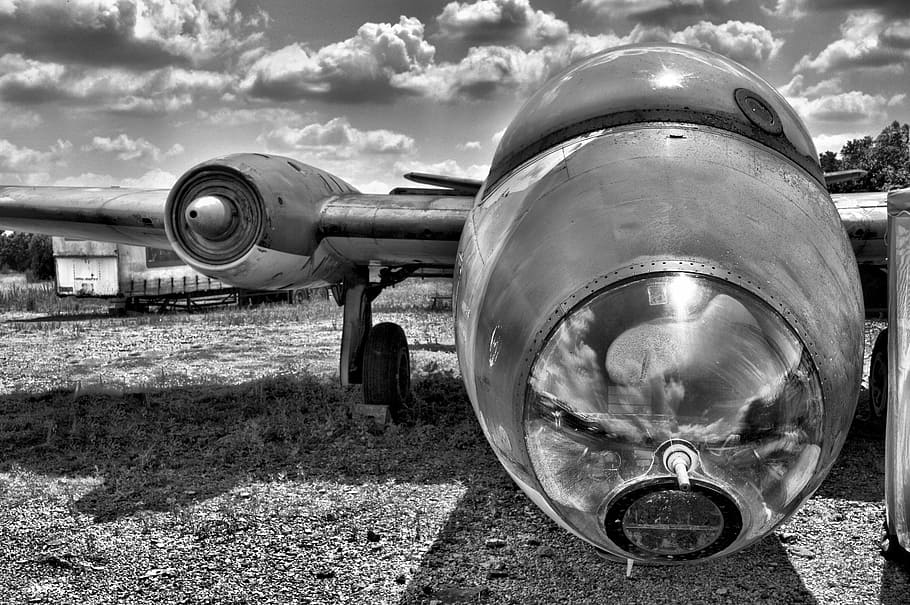 English Electric Canberra, post war jet, canberra jet, gatwick aviation museum, HD wallpaper