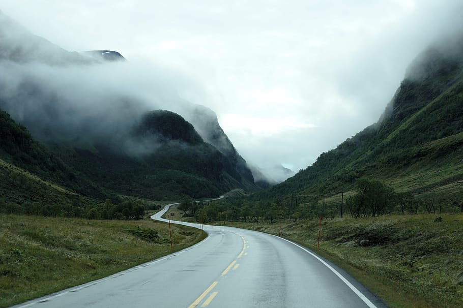 HD wallpaper: curves, fog, foggy, road, road trip, roadtrip, mountain,  nature | Wallpaper Flare